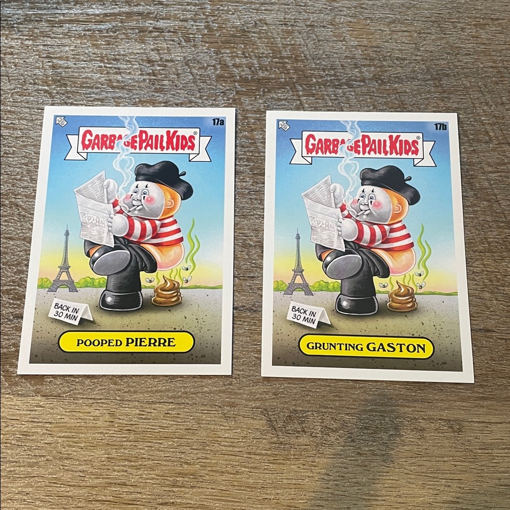 ✨10/$10 GPK SALE✨ Garbage Pail Kids Go on Vacation Base 17a and 17b